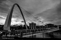Newcastle Quayside Sunset Black & White versions 19.02.23