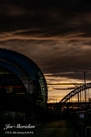 Newcastle Quayside Sunset Colour Versions 19.02.23