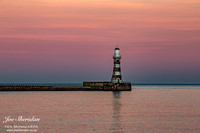 Roker Wolf Moon at sunset